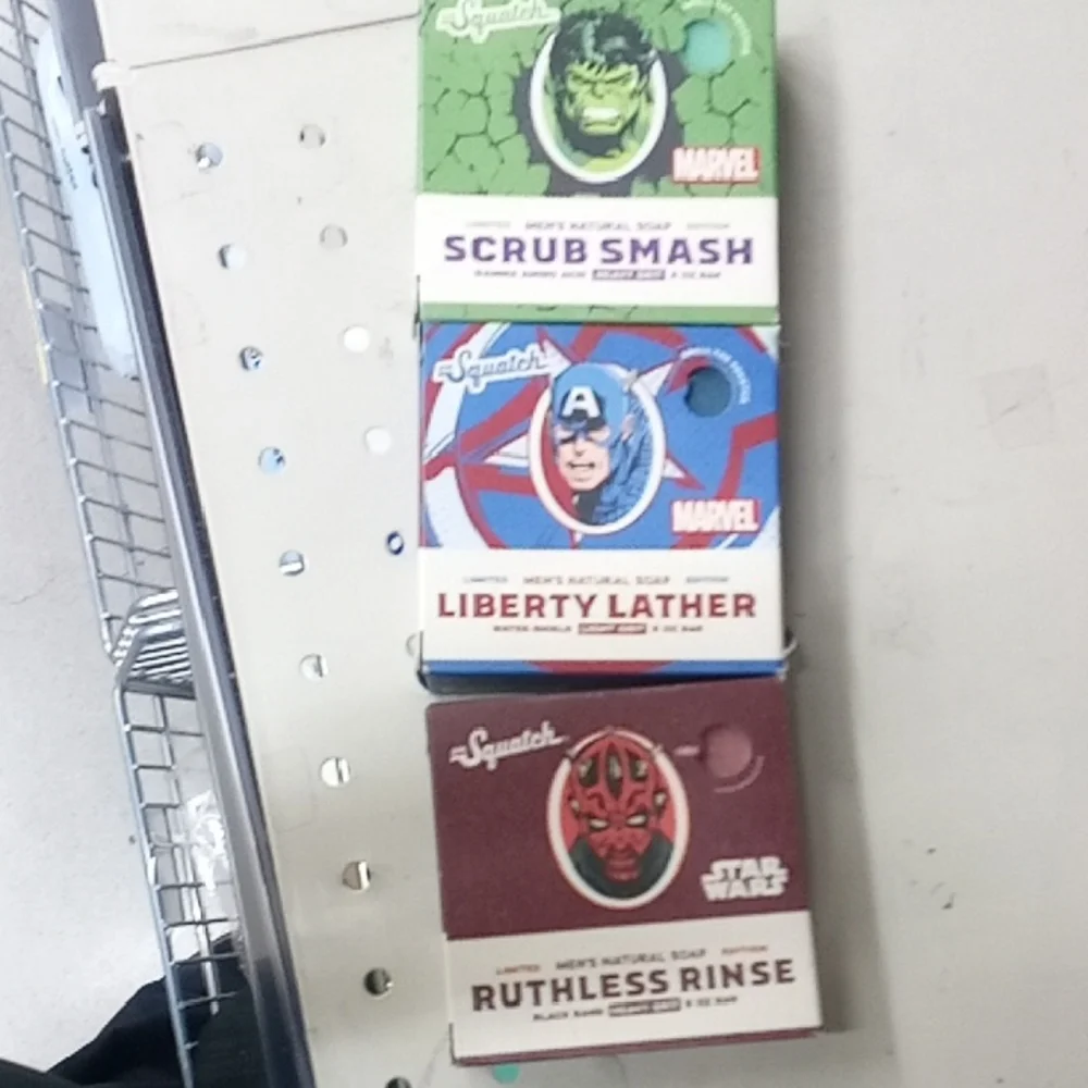 Marvel Themed Soap Set - Green, Blue, Red